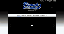 Desktop Screenshot of ploughconstruction.com