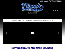 Tablet Screenshot of ploughconstruction.com